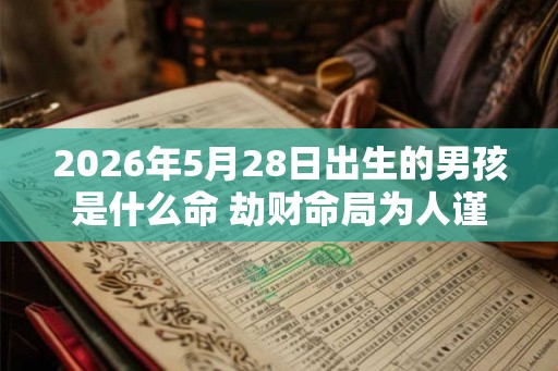 2026年5月28日出生的男孩是什么命 劫财命局为人谨慎
