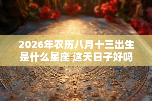 2026年农历八月十三出生是什么星座 这天日子好吗