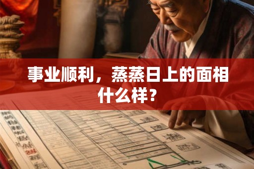 事业顺利，蒸蒸日上的面相什么样？