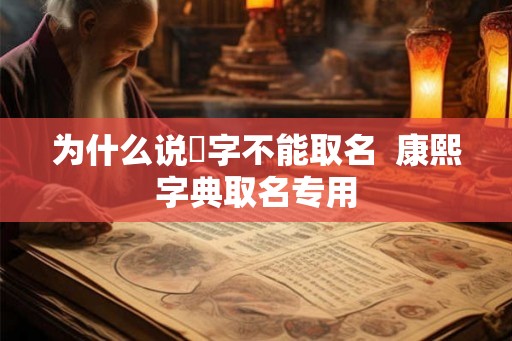 为什么说燊字不能取名  康熙字典取名专用