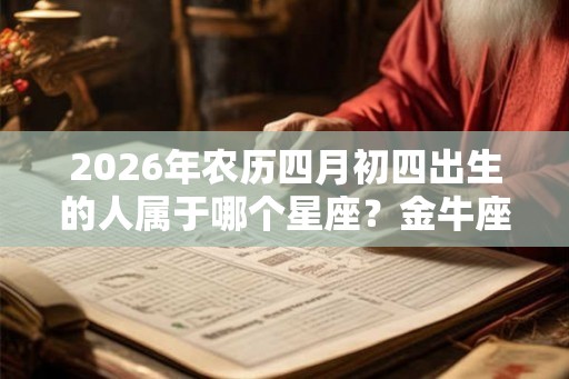 2026年农历四月初四出生的人属于哪个星座？金牛座恋爱宗旨如何？