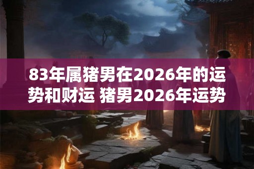 83年属猪男在2026年的运势和财运 猪男2026年运势及财运如何
