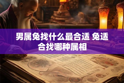 男属兔找什么最合适 兔适合找哪种属相