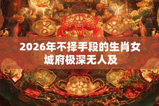 2026年不择手段的生肖女 城府极深无人及