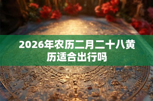 2026年农历二月二十八黄历适合出行吗