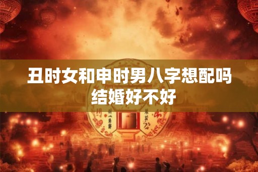 丑时女和申时男八字想配吗  结婚好不好