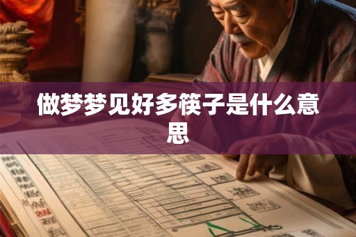 做梦梦见好多筷子是什么意思 做梦梦见好多筷子是什么意思