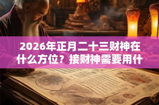 2026年正月二十三财神在什么方位？接财神需要用什么？