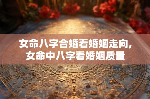 女命八字合婚看婚姻走向,女命中八字看婚姻质量