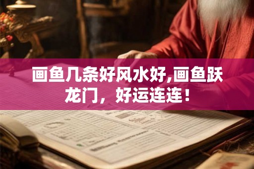 画鱼几条好风水好,画鱼跃龙门,好运连连! 画鱼几条好风水好,画鱼跃龙门,好运连连!