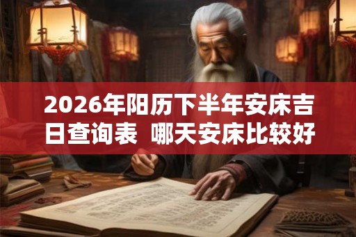 2026年阳历下半年安床吉日查询表 哪天安床比较好 2026年阳历下半年安床吉日查询表 哪天安床比较好