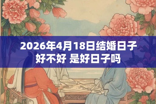 2026年4月18日结婚日子好不好 是好日子吗
