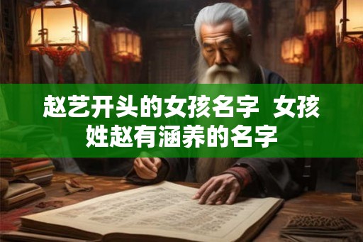 赵艺开头的女孩名字  女孩姓赵有涵养的名字