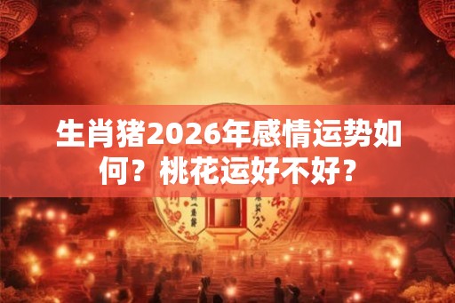 生肖猪2026年感情运势如何?桃花运好不好? 生肖猪2026年感情运势如何?桃花运好不好?