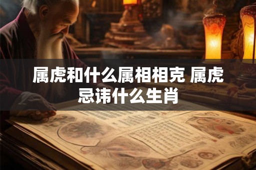 属虎和什么属相相克 属虎忌讳什么生肖