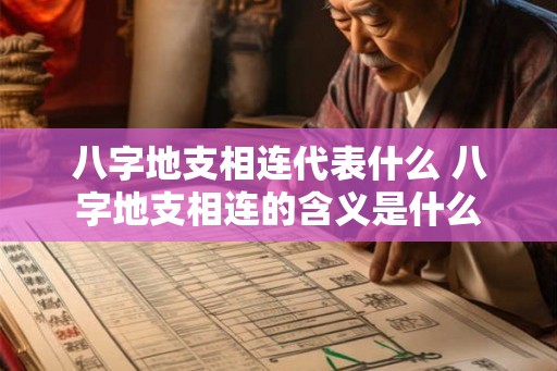 八字地支相连代表什么 八字地支相连的含义是什么
