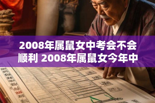 2008年属鼠女中考会不会顺利 2008年属鼠女今年中考运势如何