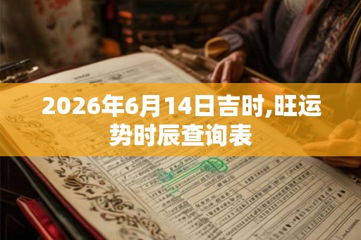2026年6月14日吉时,旺运势时辰查询表 2026年6月14日吉时,旺运势时辰查询表