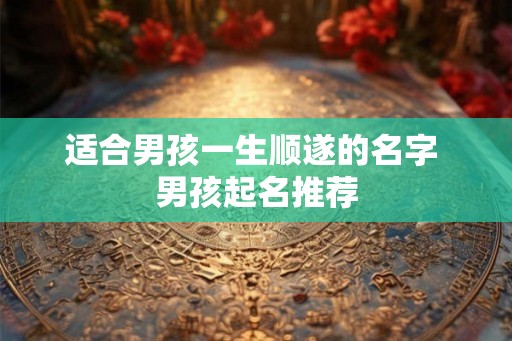 适合男孩一生顺遂的名字 男孩起名推荐