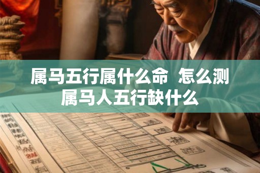 属马五行属什么命  怎么测属马人五行缺什么