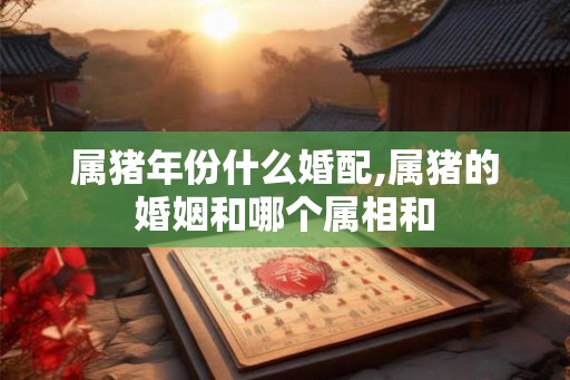 属猪年份什么婚配,属猪的婚姻和哪个属相和 属猪年份什么婚配,属猪的婚姻和哪个属相和