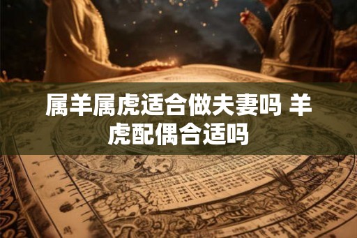 属羊属虎适合做夫妻吗 羊虎配偶合适吗