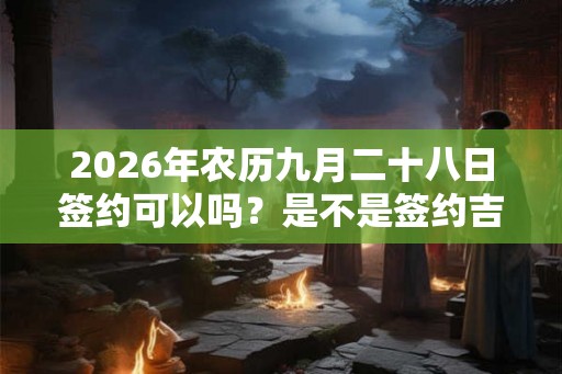 2026年农历九月二十八日签约可以吗？是不是签约吉日？