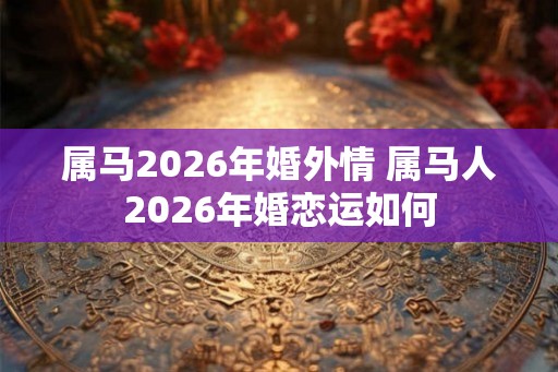 属马2026年婚外情 属马人2026年婚恋运如何 属马2026年婚外情 属马人2026年婚恋运如何