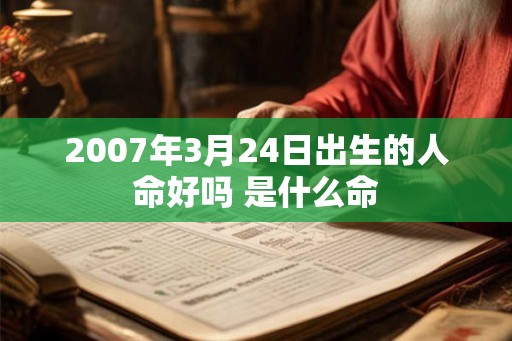 2007年3月24日出生的人命好吗 是什么命