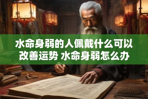 水命身弱的人佩戴什么可以改善运势 水命身弱怎么办