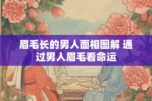 眉毛长的男人面相图解 通过男人眉毛看命运 眉毛长的男人面相图解 通过男人眉毛看命运