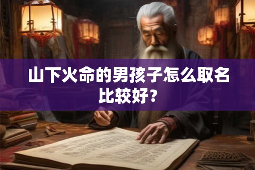 山下火命的男孩子怎么取名比较好？