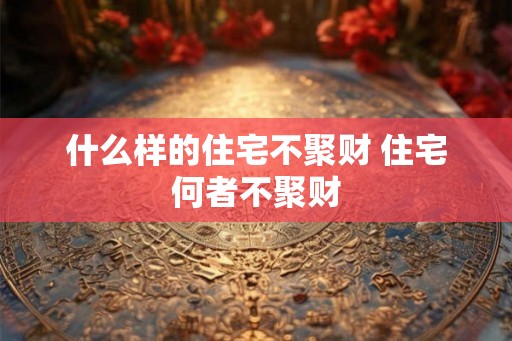 什么样的住宅不聚财 住宅何者不聚财 什么样的住宅不聚财 住宅何者不聚财