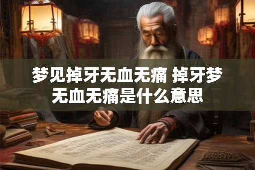 梦见掉牙无血无痛 掉牙梦无血无痛是什么意思