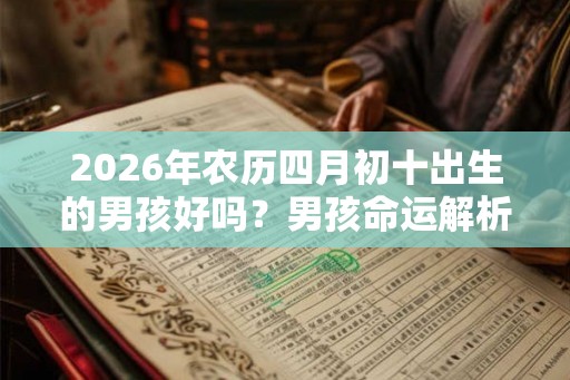 2026年农历四月初十出生的男孩好吗？男孩命运解析