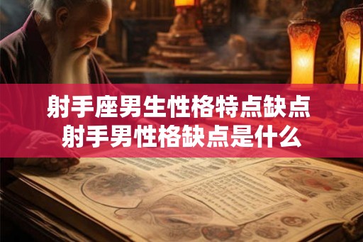 射手座男生性格特点缺点 射手男性格缺点是什么