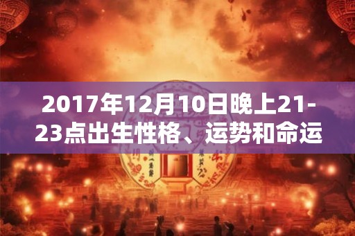 2017年12月10日晚上21-23点出生性格、运势和命运