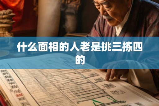 什么面相的人老是挑三拣四的