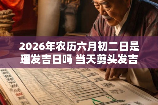 2026年农历六月初二日是理发吉日吗 当天剪头发吉利吗