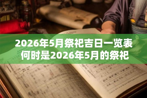 2026年5月祭祀吉日一览表 何时是2026年5月的祭祀吉日