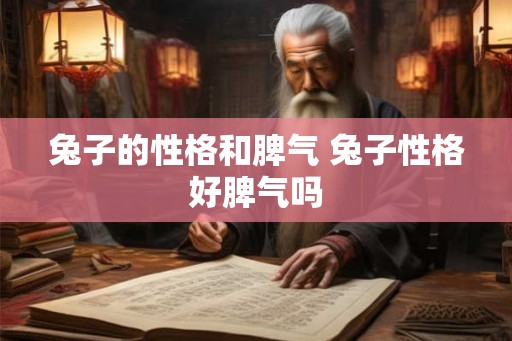 兔子的性格和脾气 兔子性格好脾气吗