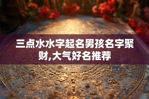 三点水水字起名男孩名字聚财,大气好名推荐 三点水水字起名男孩名字聚财,大气好名推荐