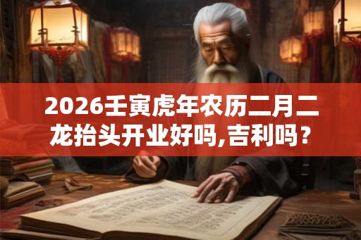 2026壬寅虎年农历二月二龙抬头开业好吗,吉利吗？