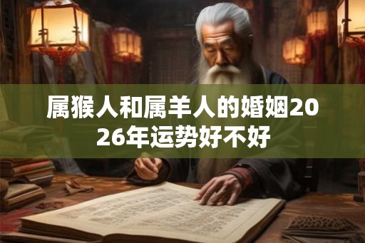 属猴人和属羊人的婚姻2026年运势好不好