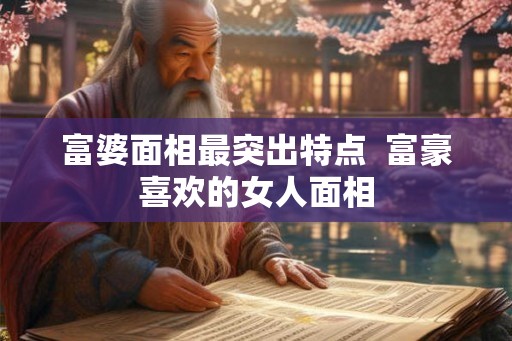 富婆面相最突出特点 富豪喜欢的女人面相 富婆面相最突出特点 富豪喜欢的女人面相