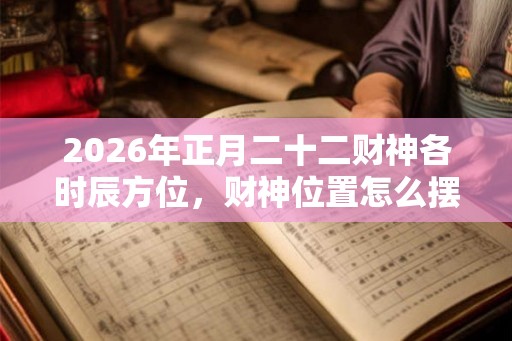 2026年正月二十二财神各时辰方位，财神位置怎么摆放？