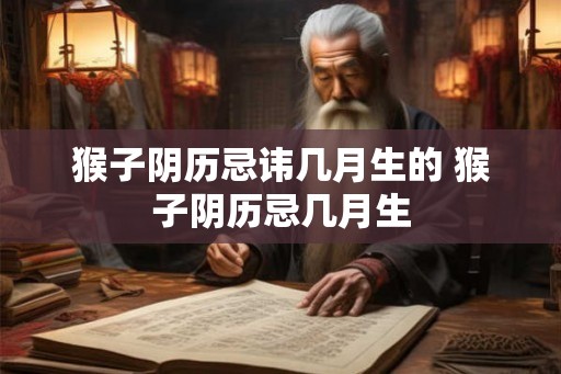 猴子阴历忌讳几月生的 猴子阴历忌几月生