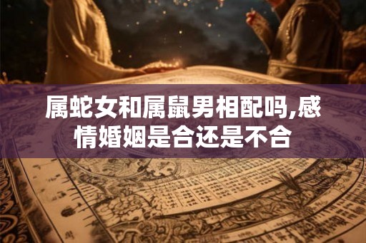 属蛇女和属鼠男相配吗,感情婚姻是合还是不合 属蛇女和属鼠男相配吗,感情婚姻是合还是不合