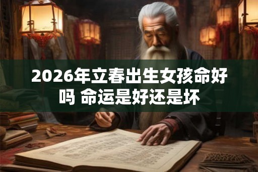 2026年立春出生女孩命好吗 命运是好还是坏