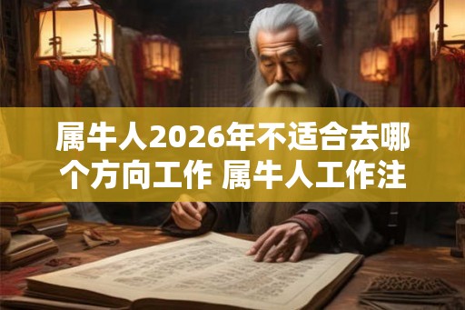 属牛人2026年不适合去哪个方向工作 属牛人工作注意事项
